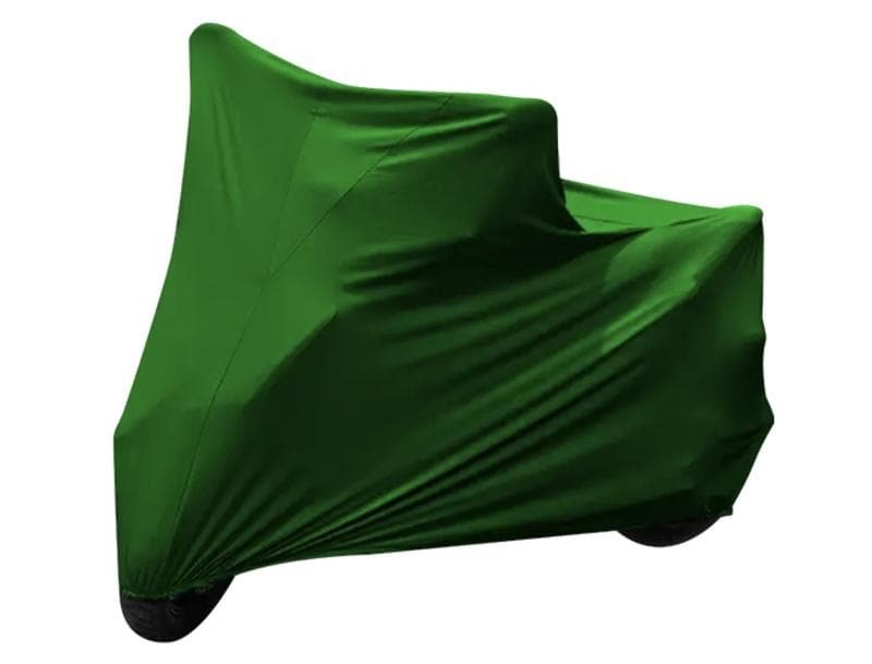 Green_scooter_indoor_cover ##motorbikecover## ##motorcyclecover## ##indoormotorcyclecover##